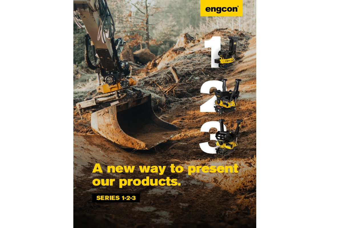 engcon launches the 1-2-3 Series for tiltrotators