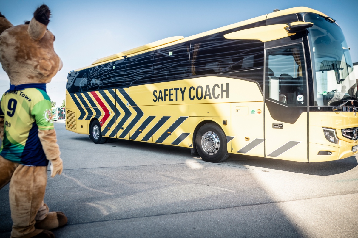 Mercedes-Benz Safety Truck and Safety Coach promote road safety for children