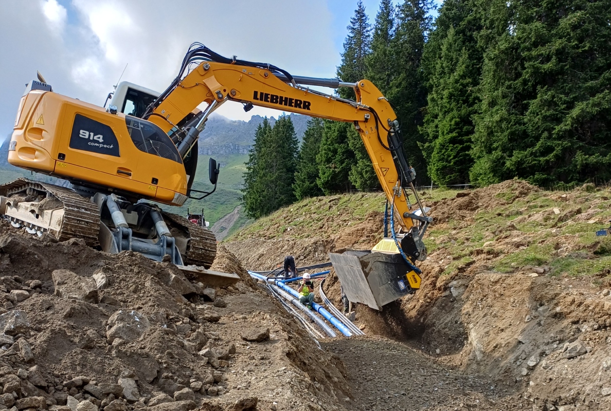 MB Crusher at the Service of Ski Infrastructure and High-Altitude Works