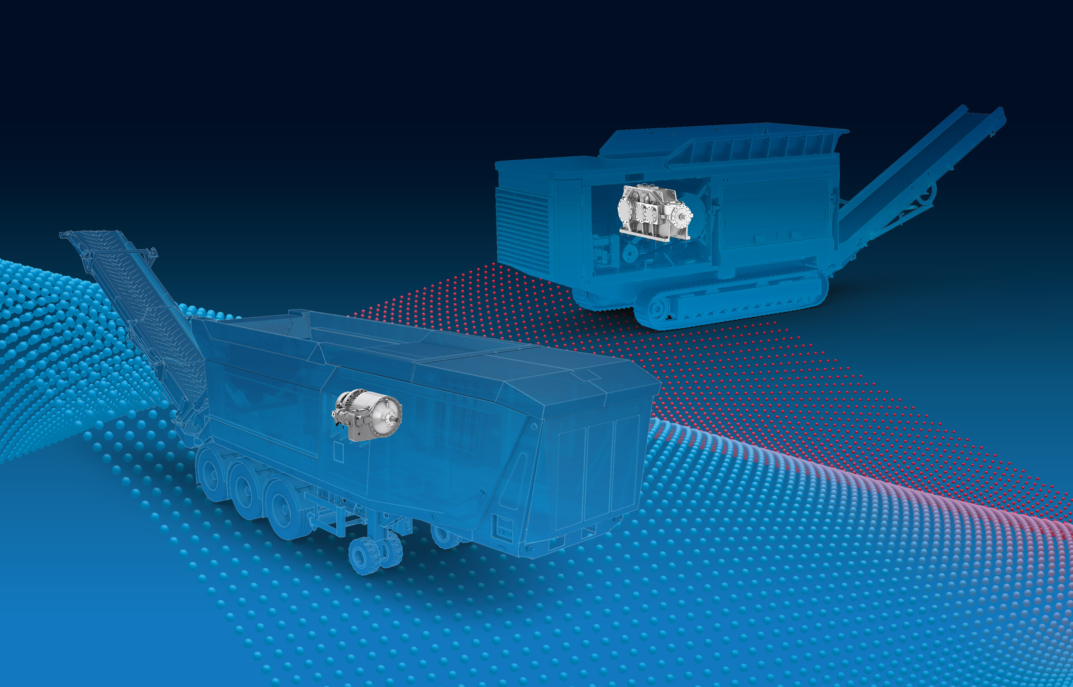  Extensive drive solutions for large mobile and stationary shredder from ZF