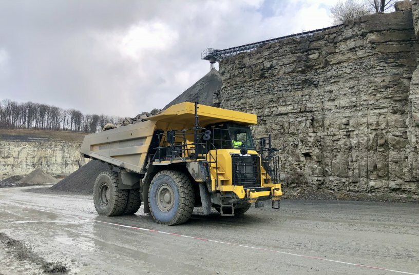 The machine is designed specifically for continuous operation in quarrying, ensuring maximum productivity at minimum cost per ton.