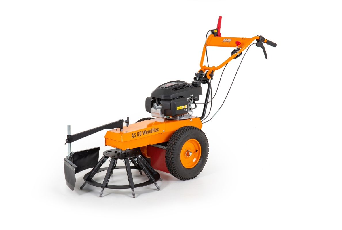 The new AS 60 WeedHex weed brush from AS-Motor is suitable for cleaning large areas as well as for use on confined and uneven surfaces.