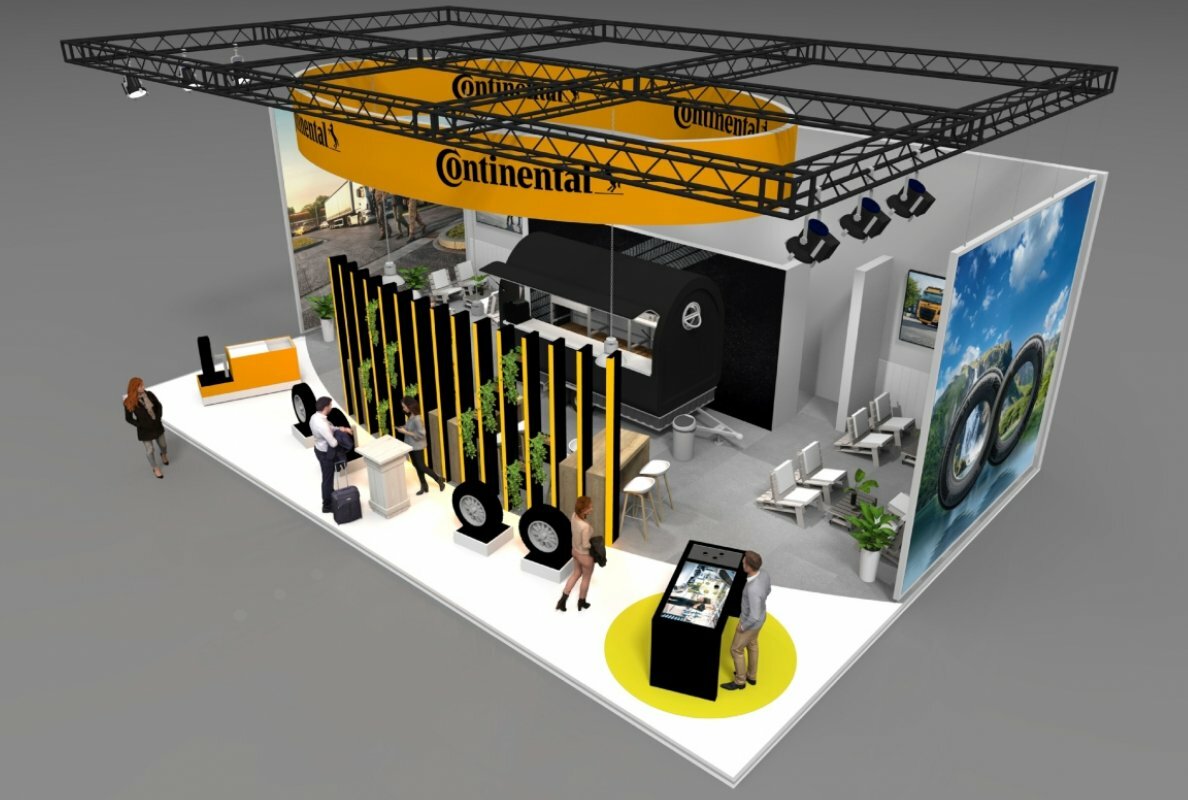 The Continental Tire stand at NUFAM 2025
