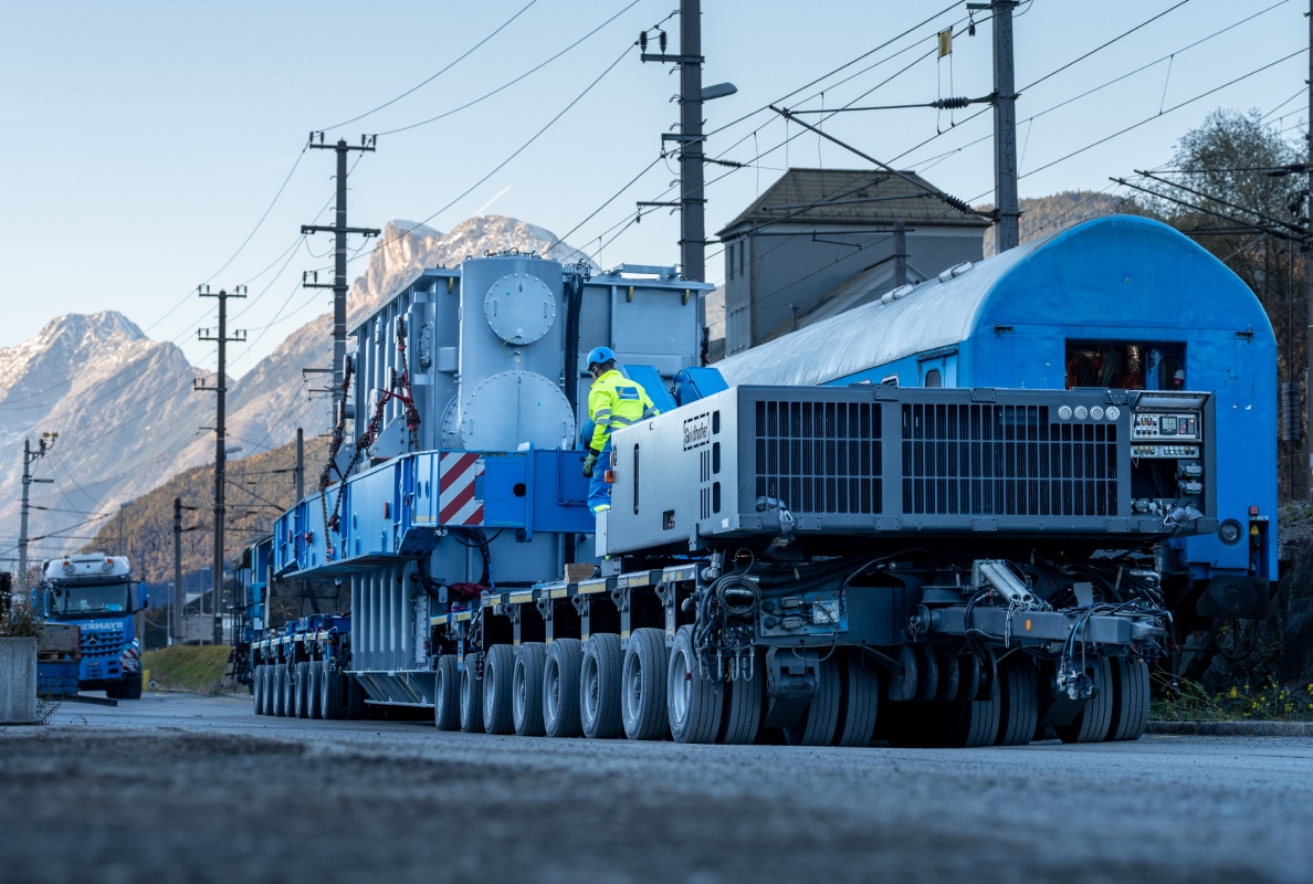 Ready for the road: a 140-ton transformer for Kühtai 2.
