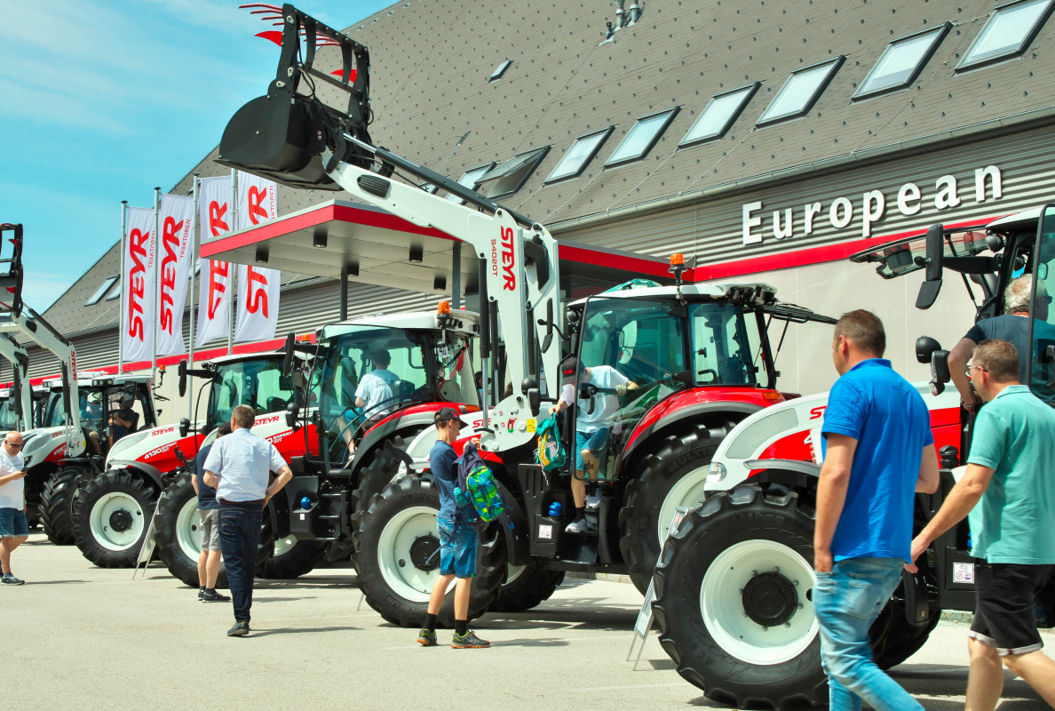 STEYR Open Days Tractors on display