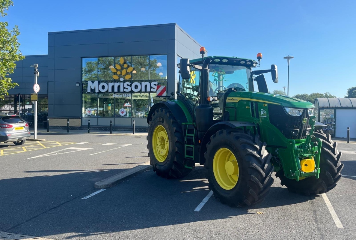Tuckwells tractor at Morrisons