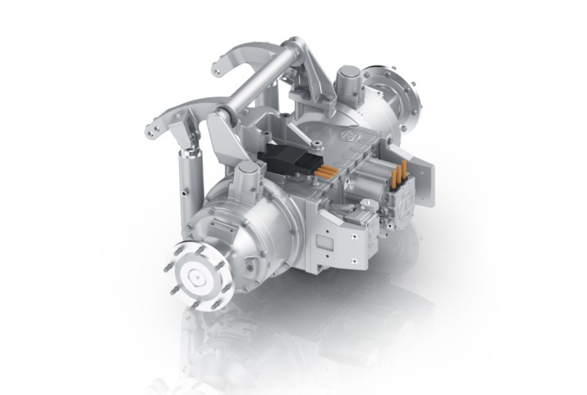 ZF eTERRADRIVE transaxle for fully electric vehicles