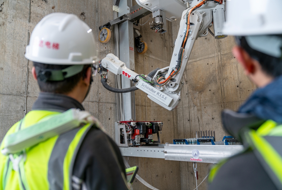 Advanced Schindler R.I.S.E construction robot in Singapore to support Shaw Tower redevelopment