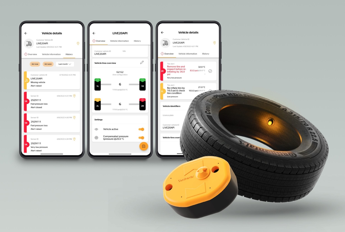 Continental Tires has introduced new ContiConnectTM Live cloud-based solutions to assist fleets in real-time, intelligent digital tire monitoring of all vehicles in the fleet.