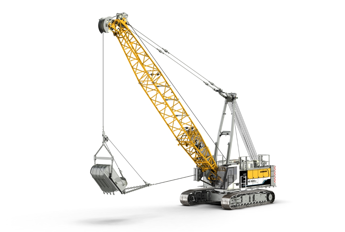 An all-rounder with flexible drive versions: the HS 8100.2 dual power cable excavator makes it possible to operate both purely electric and a mixture of conventional and electric.