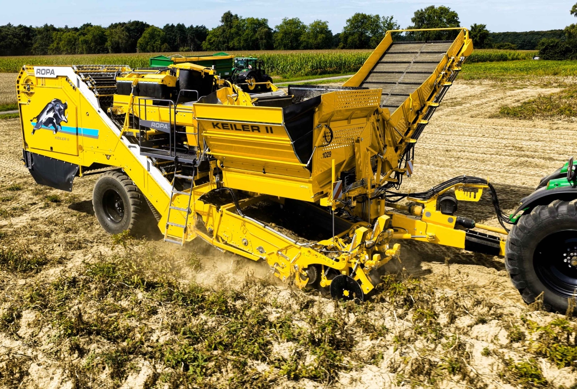 ROPA Keiler 2 RK22 harvesting potatoes