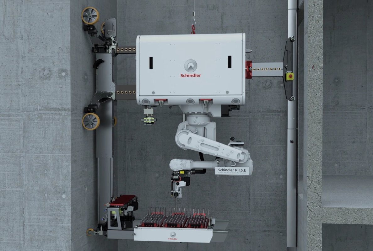 Advanced Schindler R.I.S.E construction robot in Singapore to support Shaw Tower redevelopment