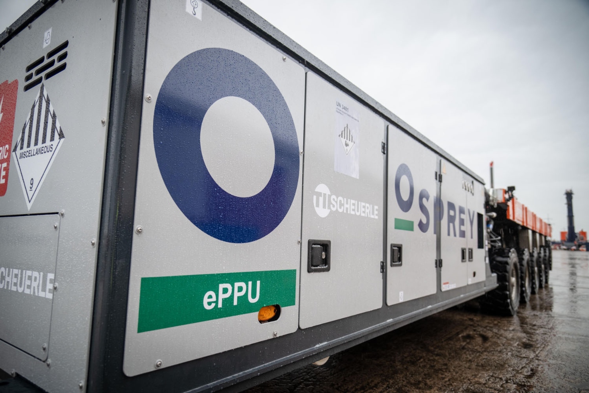 With around 200 axle lines, Osprey operates the largest SPMT fleet in the United Kingdom and continues to expand its portfolio of sustainable heavy transport solutions.