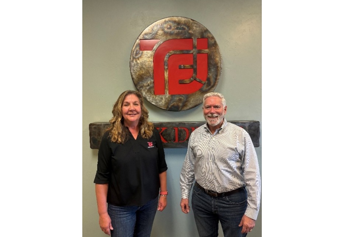 Sue Frank, TEI Rock Drills President & Mike Flannery, CEO Entegra Attachments