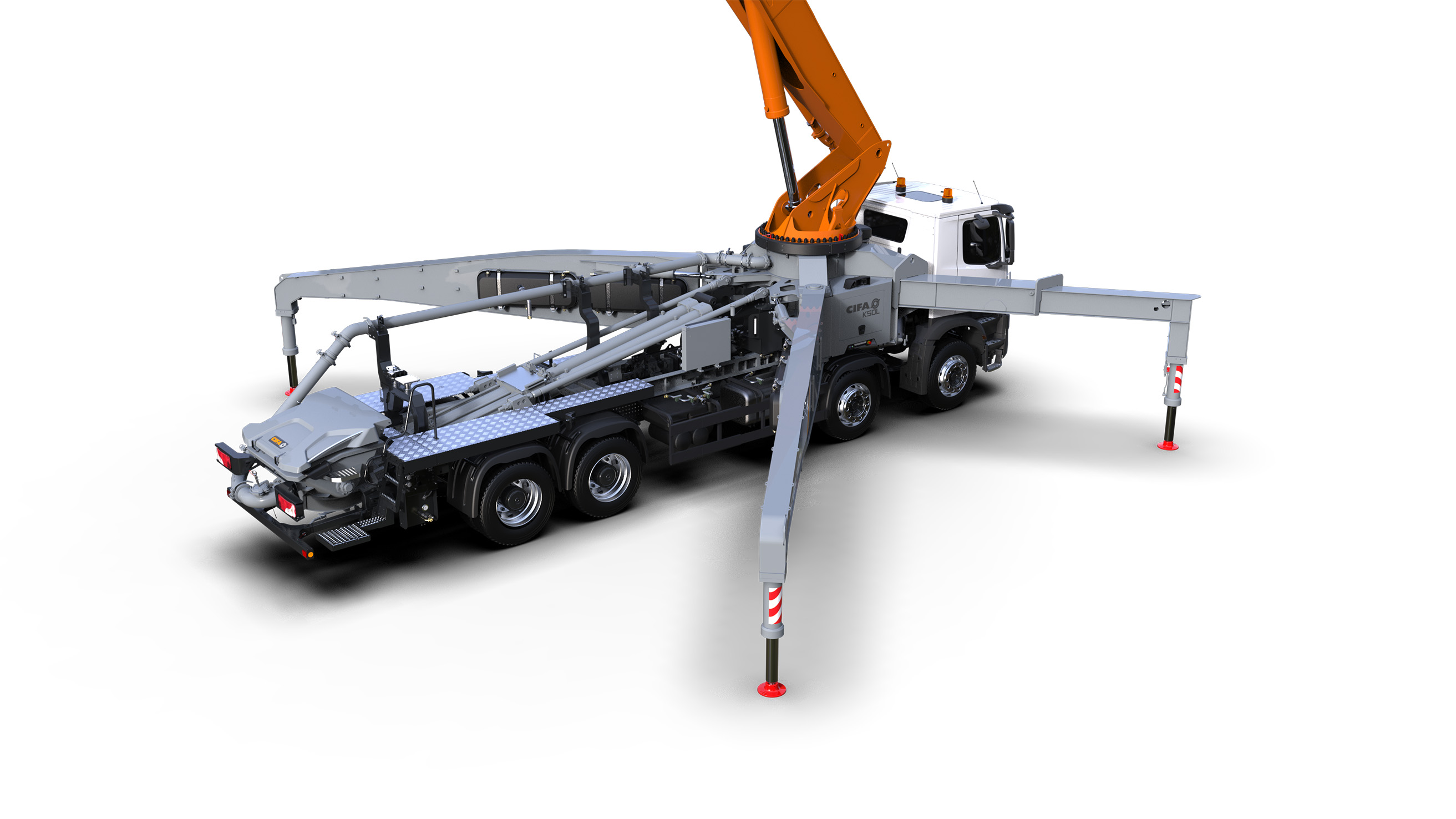 The new super-compact K50L truck pump