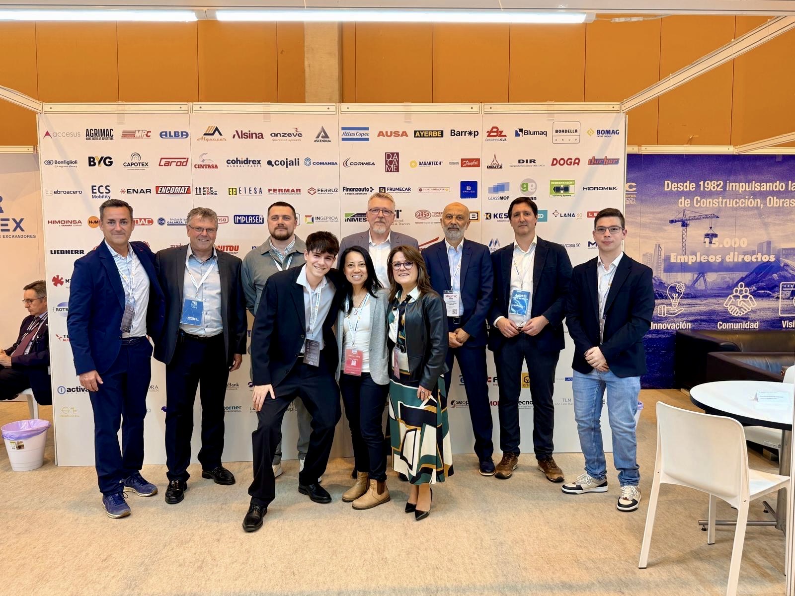 The Anmopyc team and the international press delegation