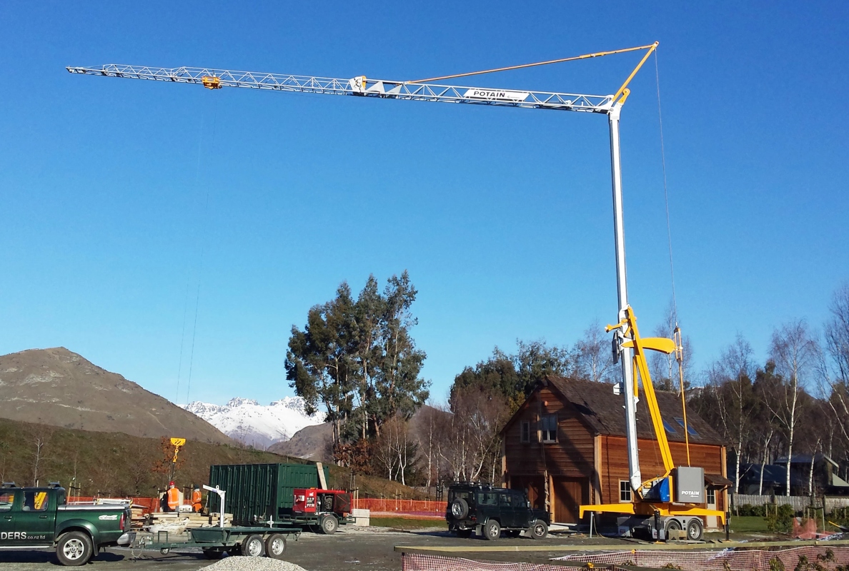 Potain self-erecting cranes in action around the world.
