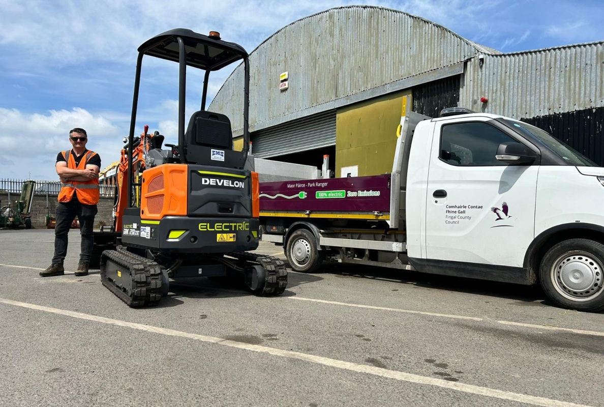 EMS Supplies First Develon Electric Excavators in Ireland