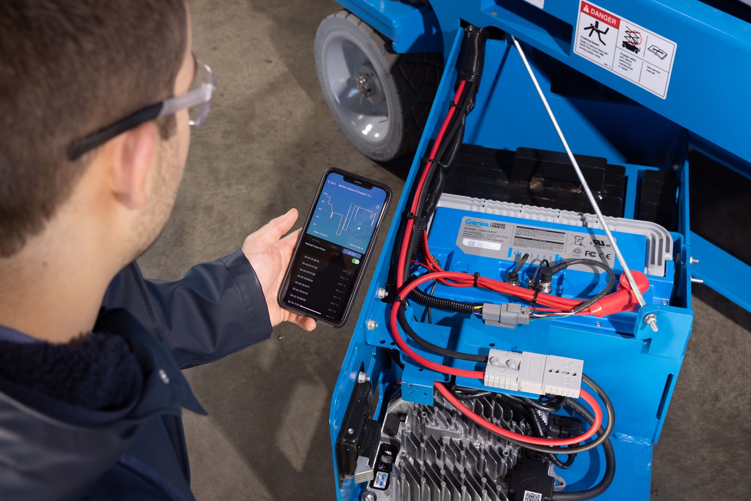 Genie - Lithium Battery charge status