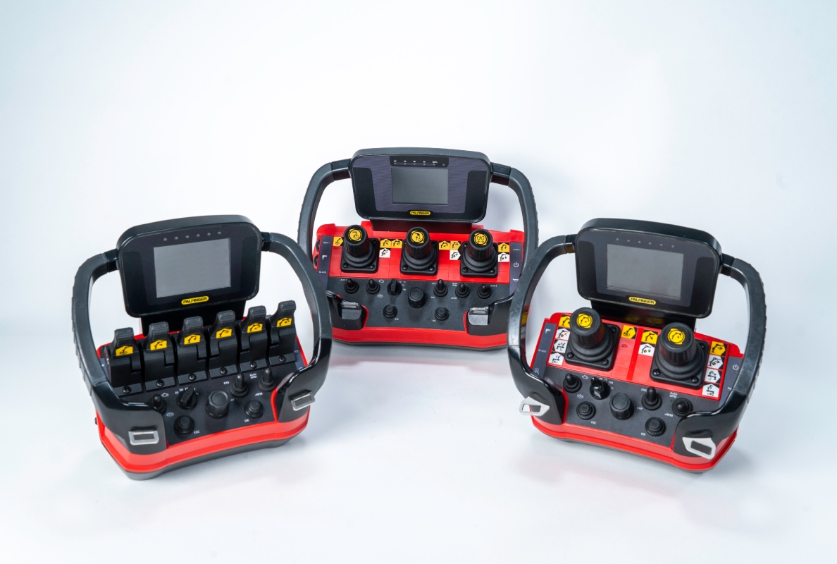 The radio remote control P6 serves as a compact and lightweight alternative to the existing high-end solution P7.