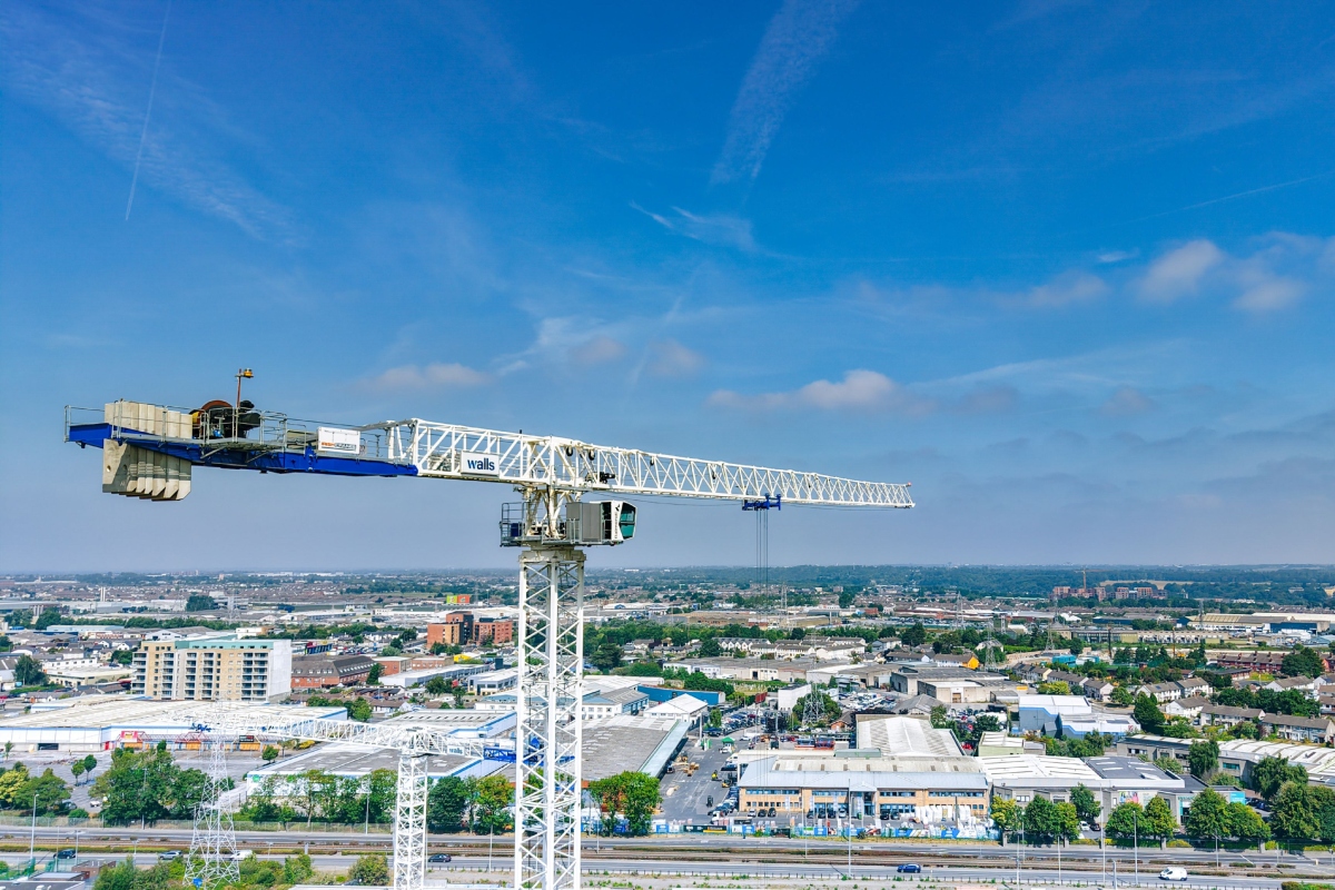 Irish Crane & Lifting supplies five Raimondi flat-tops for one of Ireland´s largest residential developments