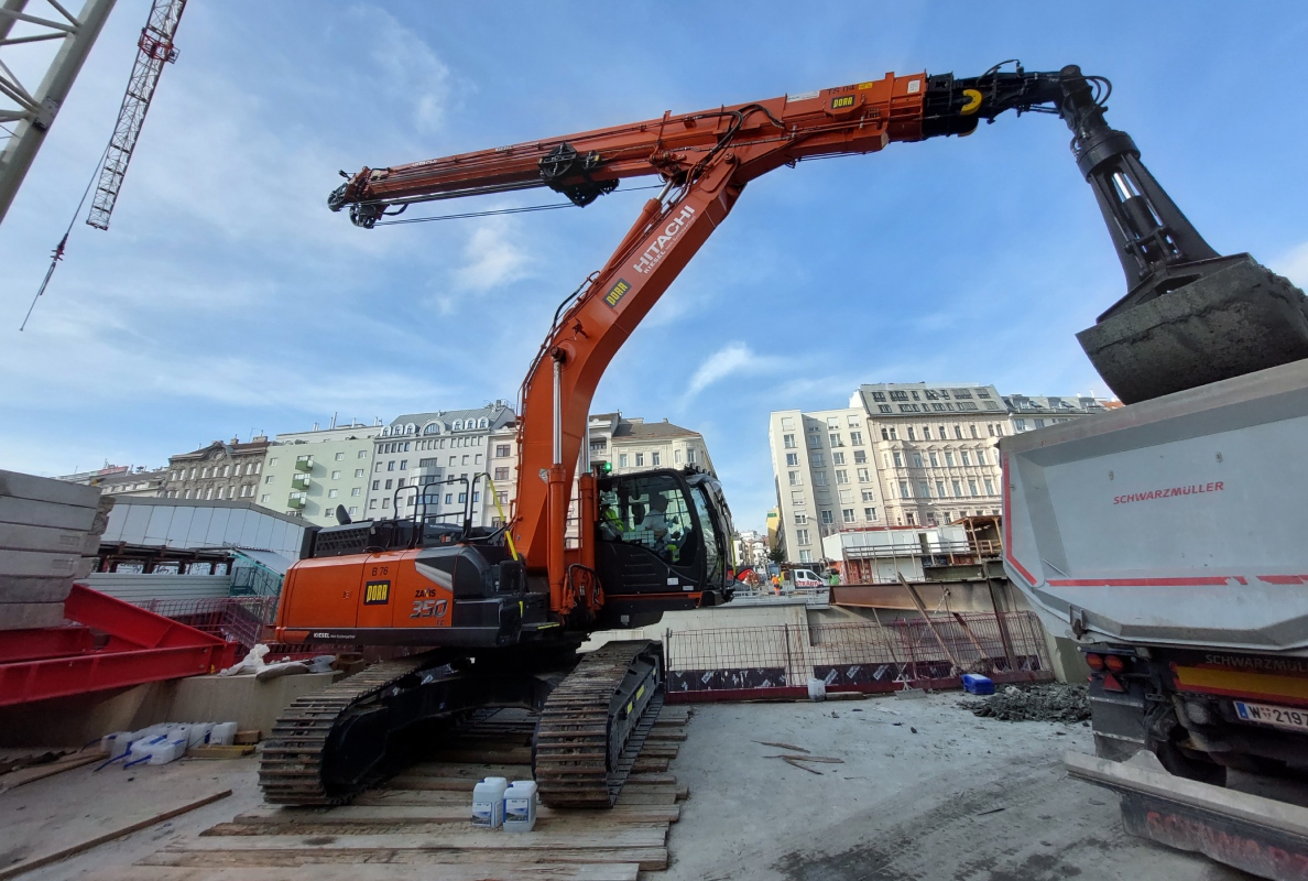 Hitachi ZX350LC-7 CTA is ideal for Austrian infrastructure project