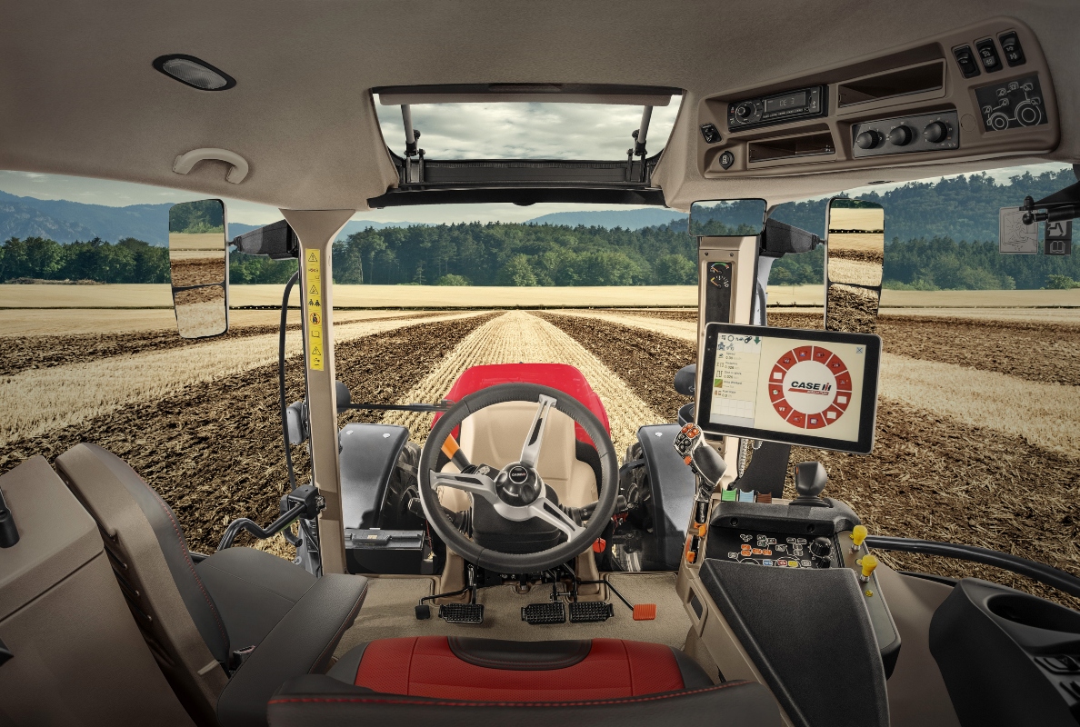 Case IH Vestrum 130 CVXDrive in the cabin