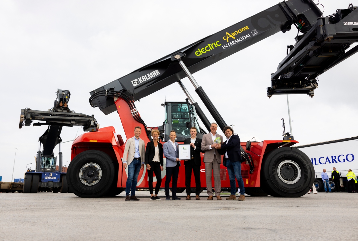 Kalmar Electric Reachstacker at Cabooter Group’s Greenport Venlo intermodal terminal