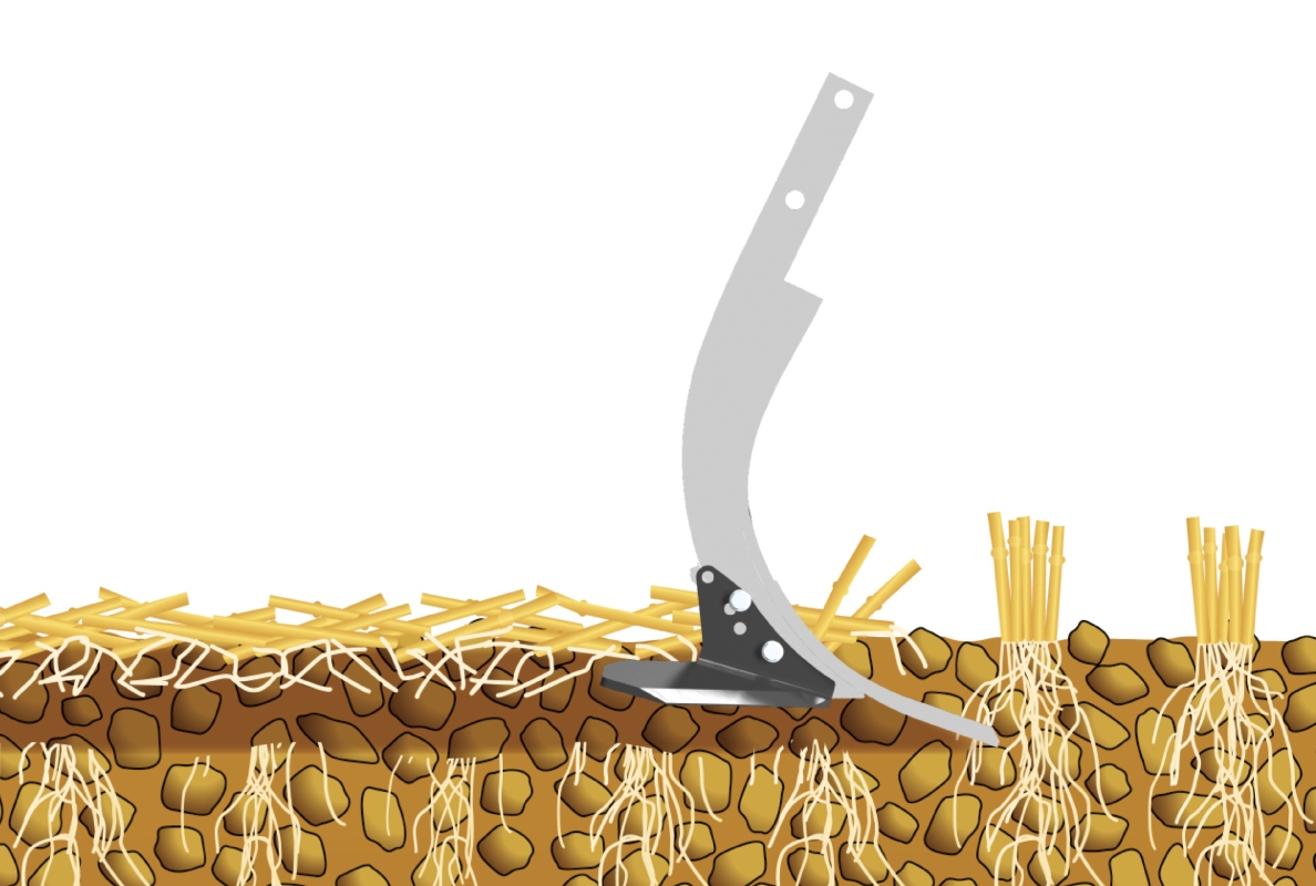 Optimum penetration, thanks to the improved undercut of the point, even in extremely dry soils.