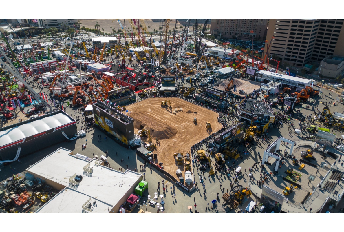 Aerial view of Operator Stadium - CONEXPO-CON/AGG 2023.