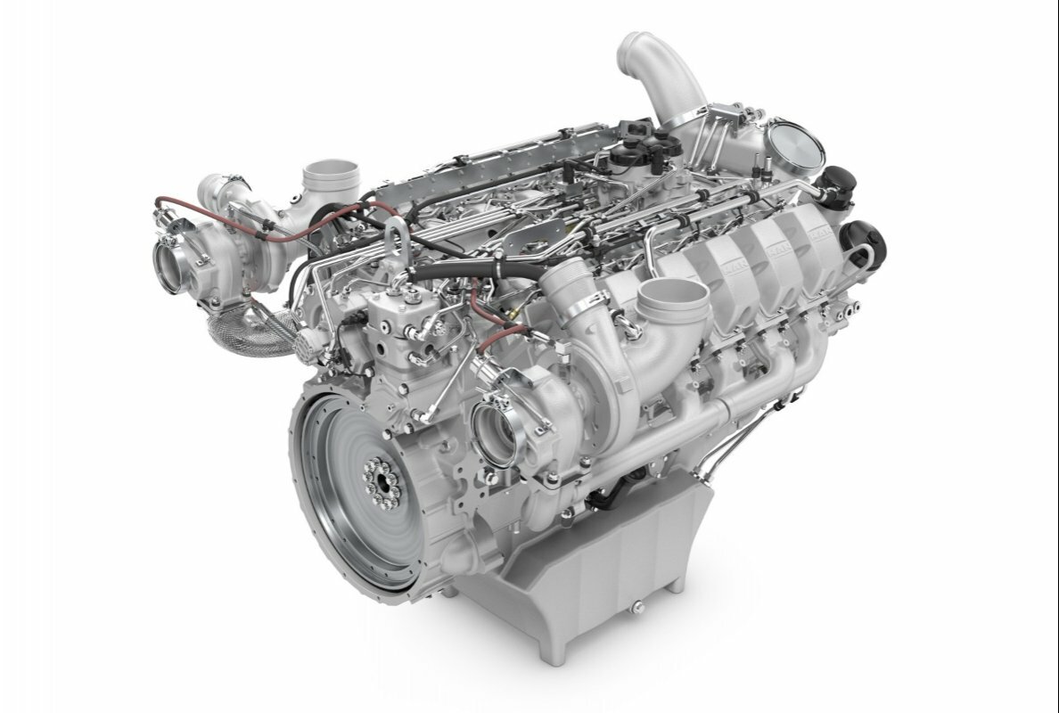  The MAN D2862 V12 engine – presented at bauma 2025 – combines high power density with a robust design for the most demanding construction and mining applications.