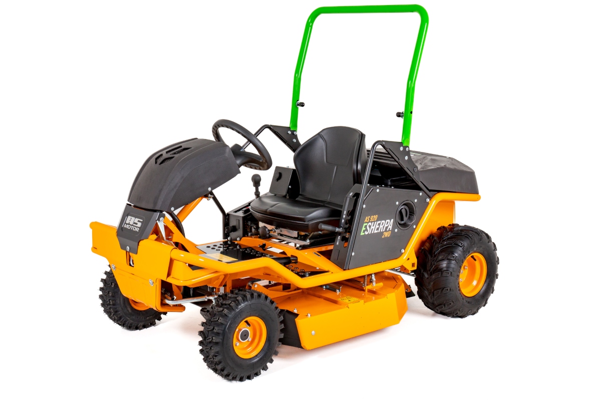 The innovation from AS-Motor: Electric high grass ride-on mower with rechargeable battery system