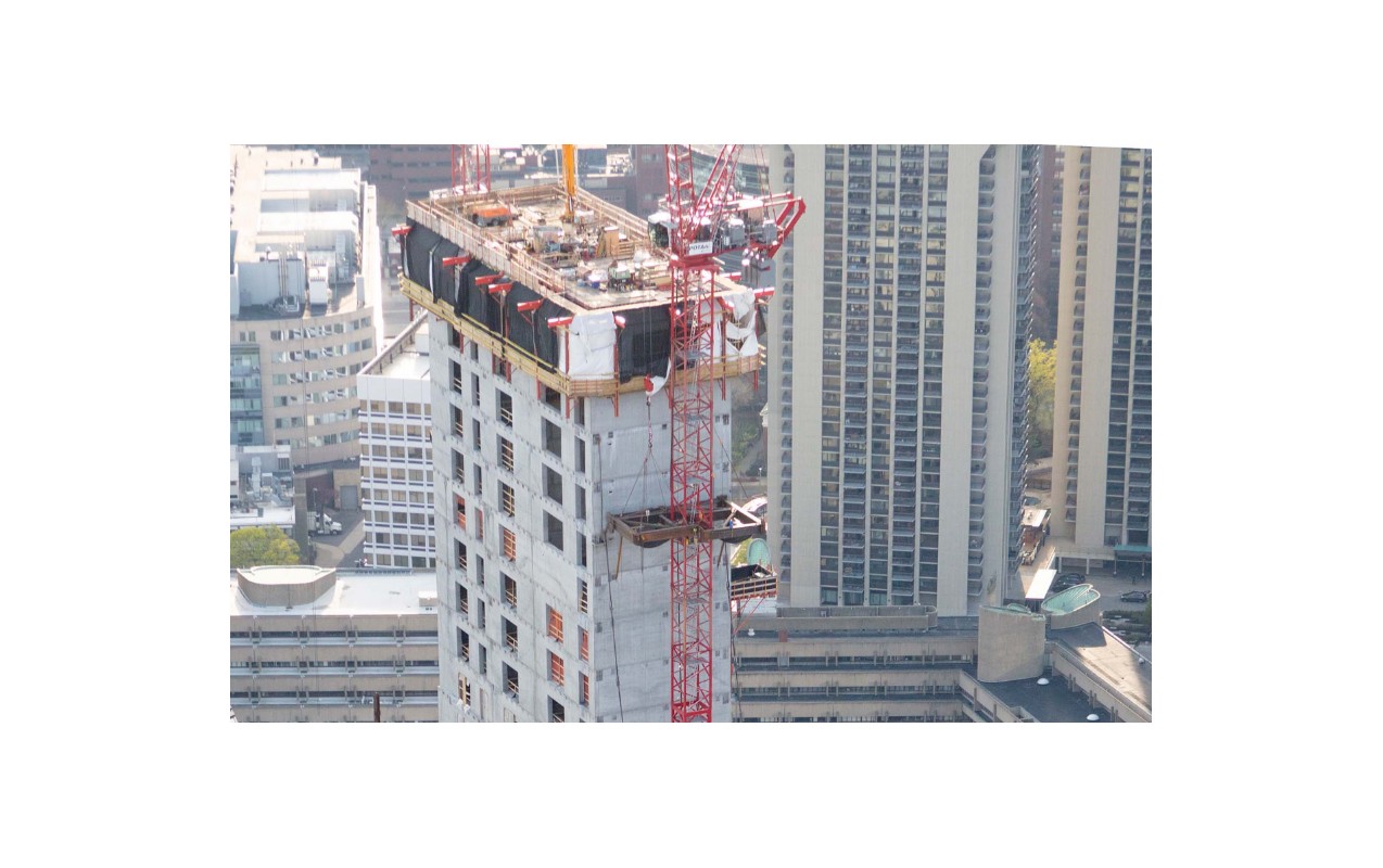 Internal climbing setup enables Potain cranes to fast-track Boston tower