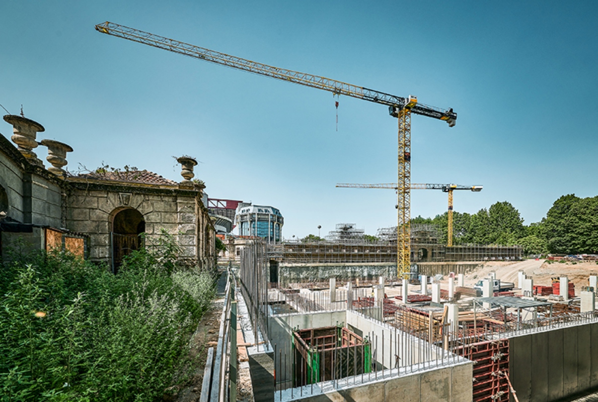 The historic De Montel stables are being integrated into the new facility.