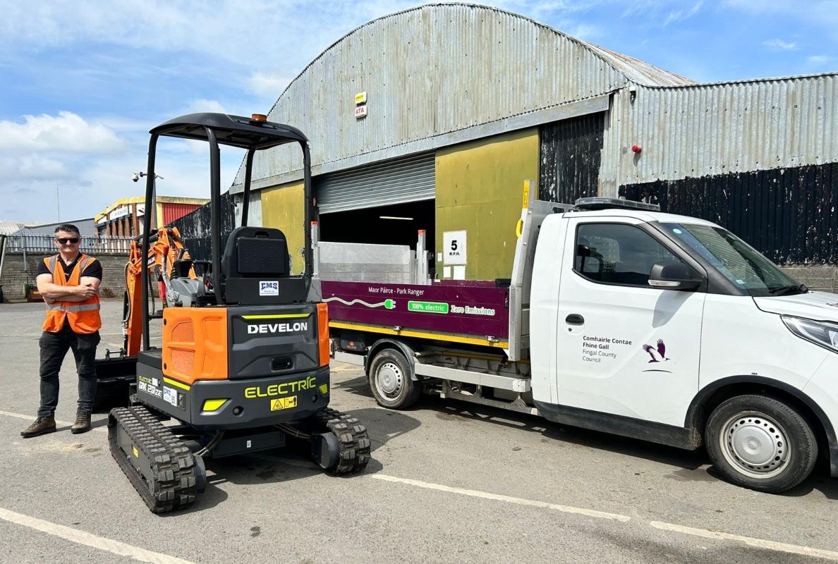 EMS Supplies First Develon Electric Excavators in Ireland