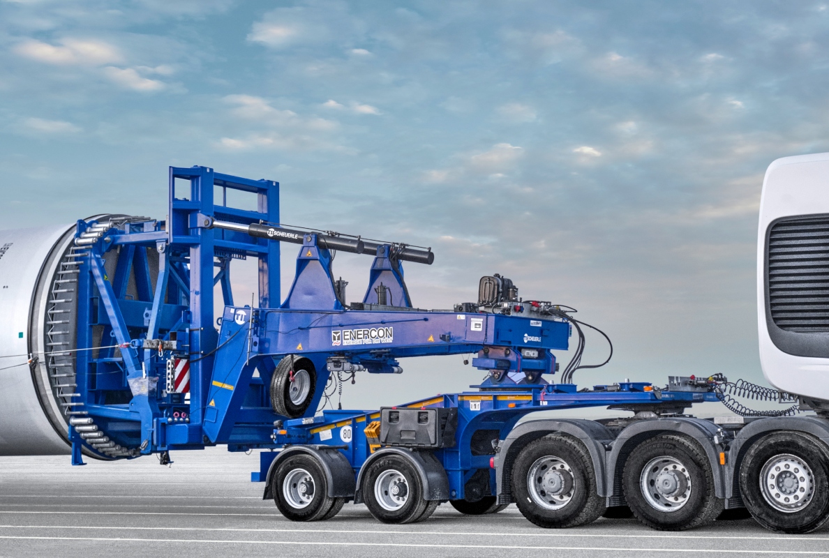 When 99.5 metres meet millimetre precision: SCHEUERLE RBTS in action for ENERCON