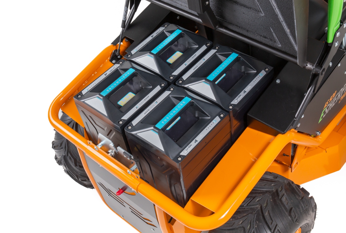 The innovation from AS-Motor: Electric high grass ride-on mower with rechargeable battery system