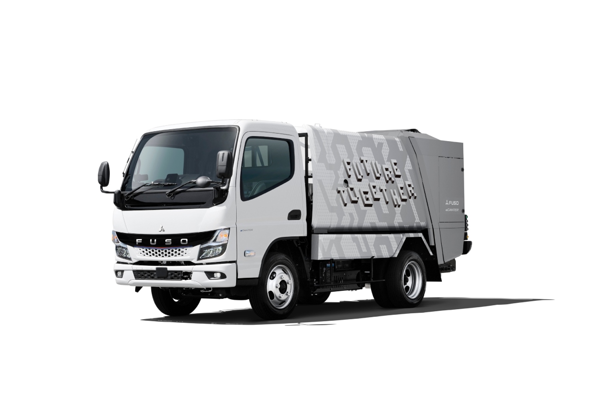 FUSO eCanter with garbage truck application