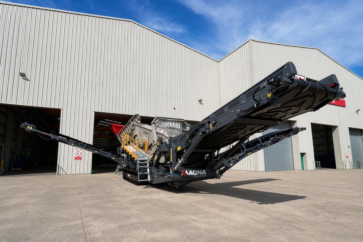 The first MAGNA machine destined for West Africa is the MT6S mobile scalping screen