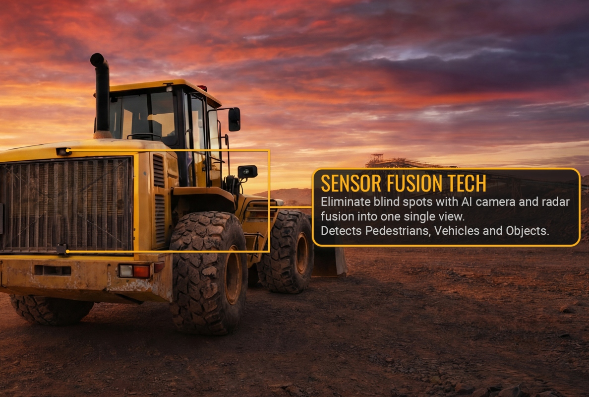 Camera-Radar Sensor Fusion on a Loader