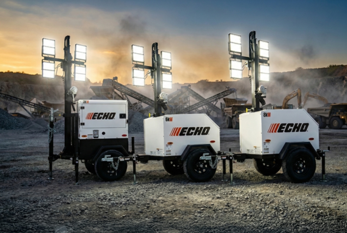 ECHO expands industrial power lineup with rental-ready light towers and 400 kVA generator