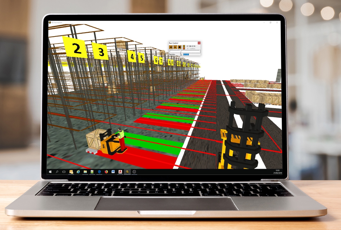 Pressebild Flexibility warehouse simulator