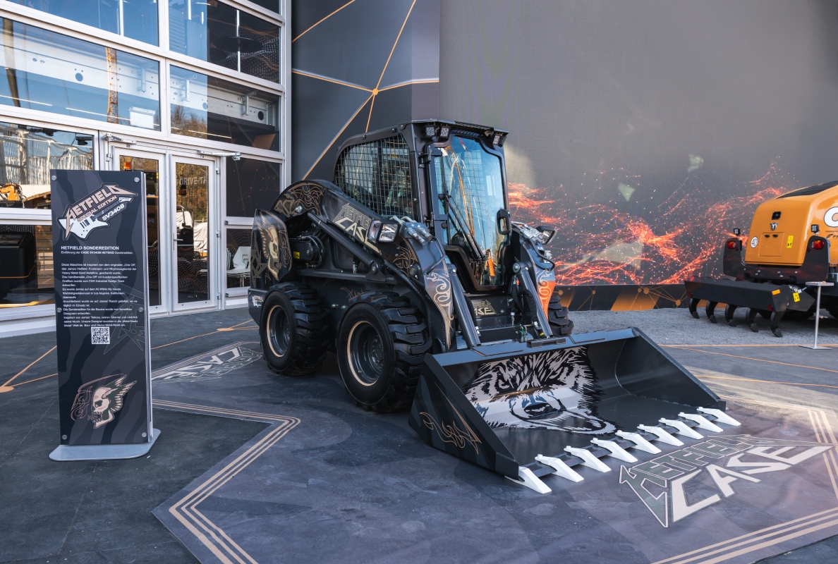 CASE Construction Equipment Designs Distinctive Skid Steer Inspired By Metallica Front Man James Hetfield