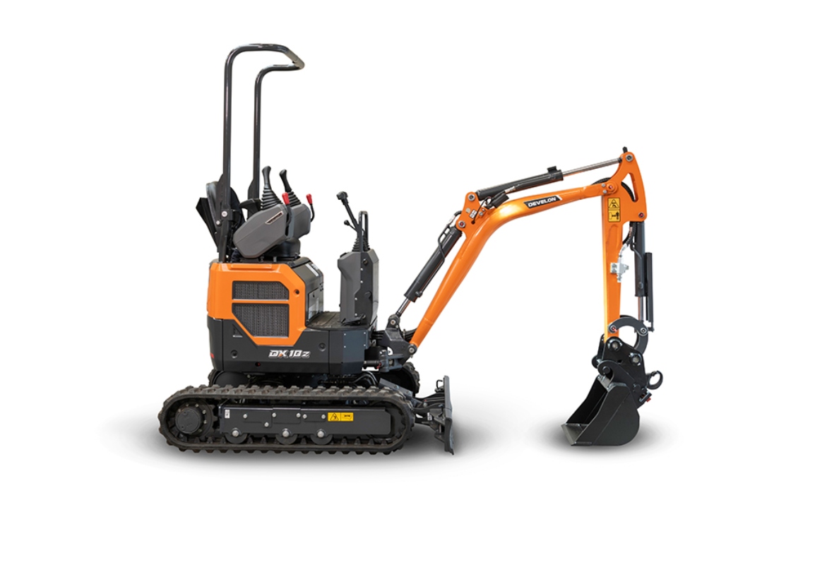 New High Performance DX10Z-7 Mini-Excavator from Develon