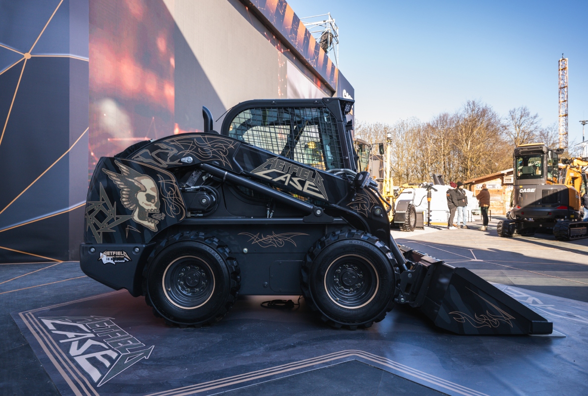 CASE Construction Equipment Designs Distinctive Skid Steer Inspired By Metallica Front Man James Hetfield