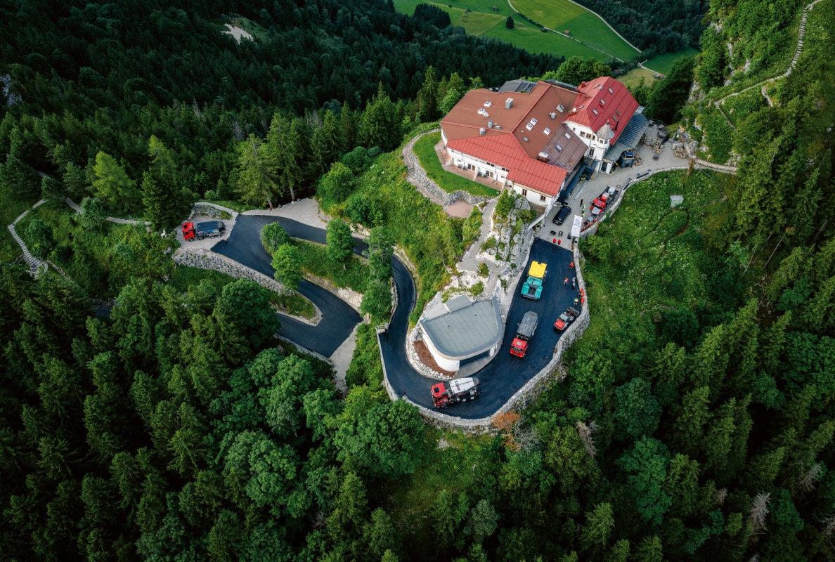 Hairpin bends and steep climbs characterise the narrow road to the Falkenstein castle ruins and its gourmet hotel.