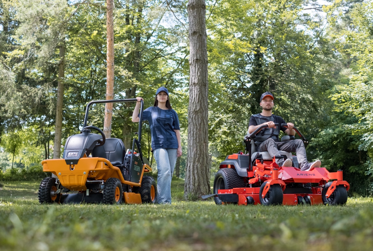 The innovation from AS-Motor: Electric high grass ride-on mower with rechargeable battery system