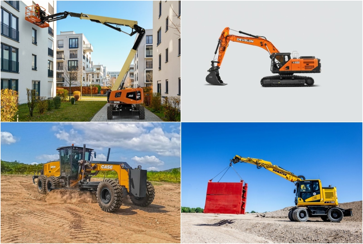 Product launches of April (DEVELON excavators, CASE graders, JLG work platforms, and more)
