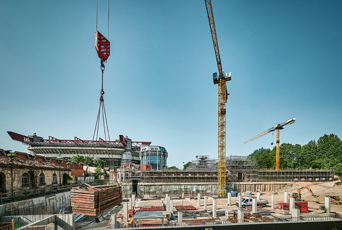 The flat-top cranes will continue supporting renovation and structural work until the end of 2023.