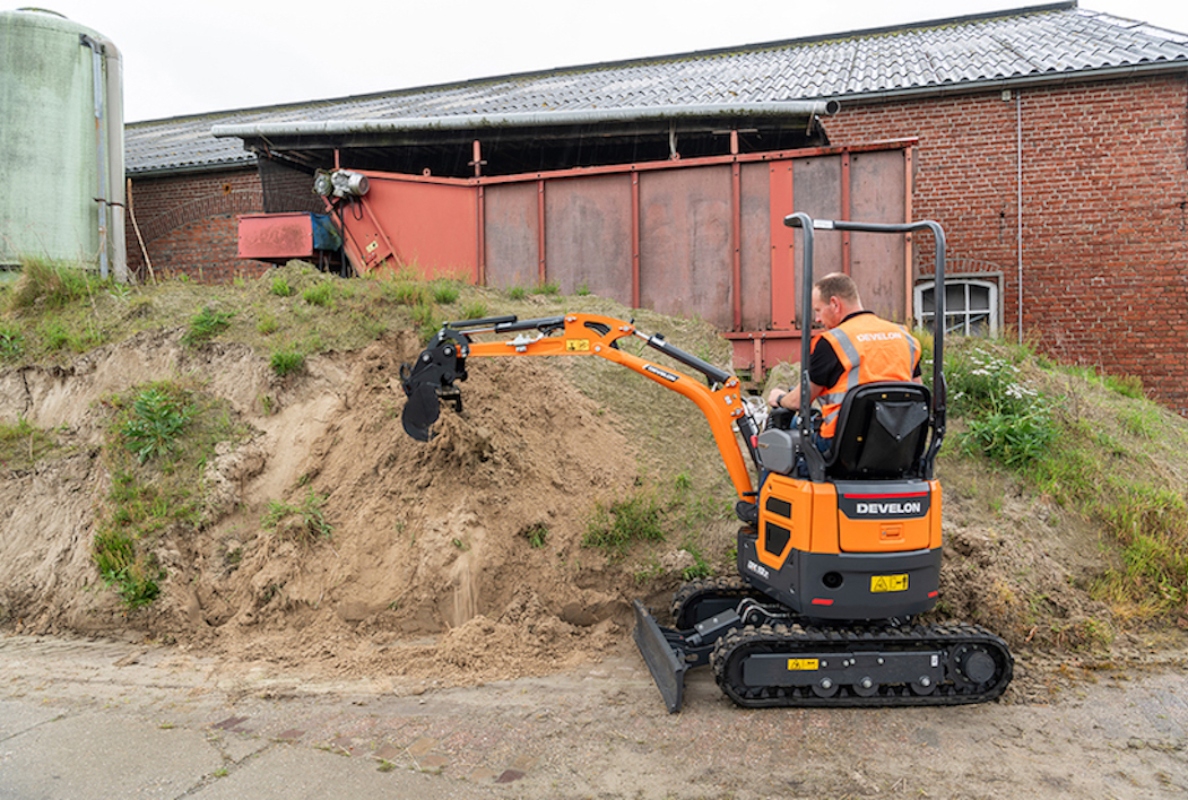 New High Performance DX10Z-7 Mini-Excavator from Develon